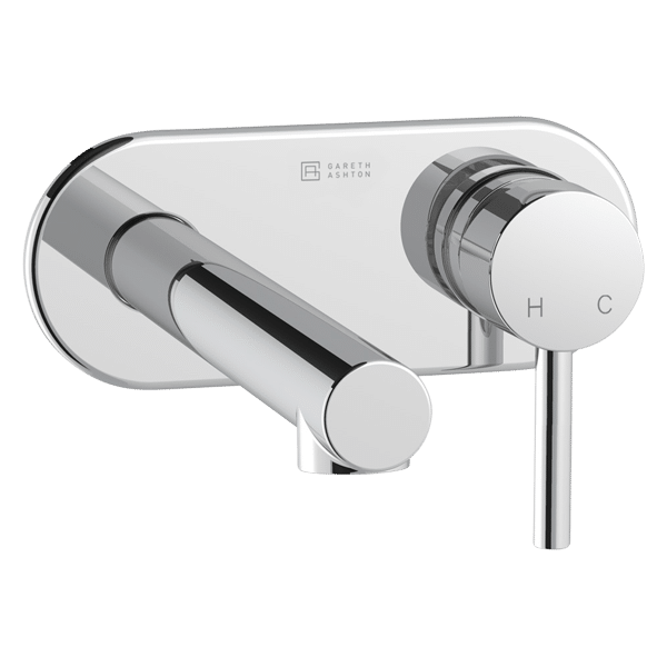 Chrome Lucia Wall Basin Set