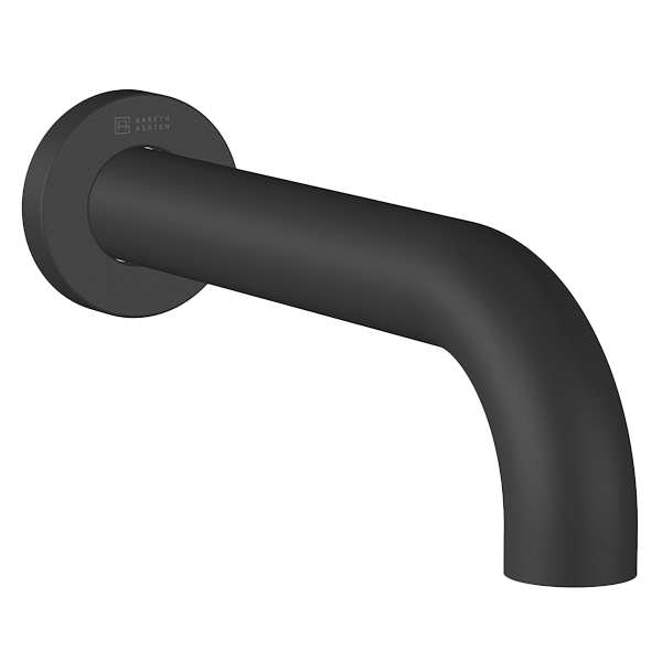 Black Lucia Curved Basin Spout 200mm