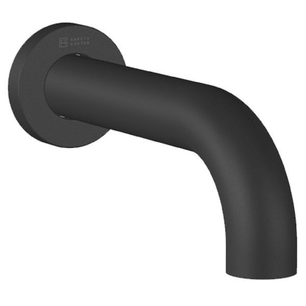 Black Lucia Curved Basin Spout 165mm