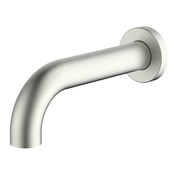 Brushed Nickel Lucia Curved Basin Spout 165mm