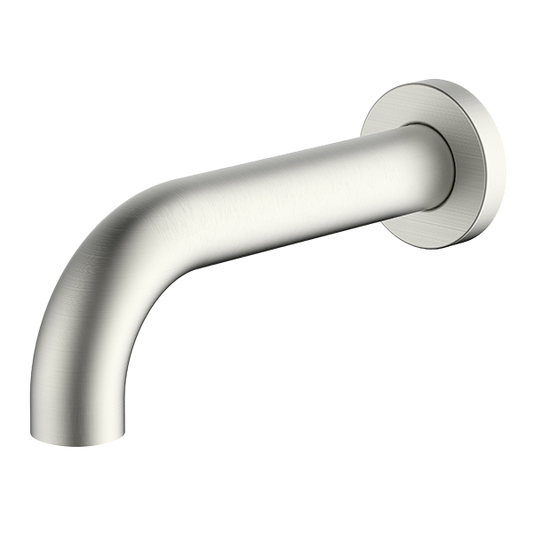 Brushed Nickel Lucia Curved Basin Spout 165mm