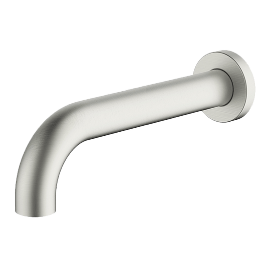 Brushed Nickel Lucia Curved Basin & Bath Spout 230mm