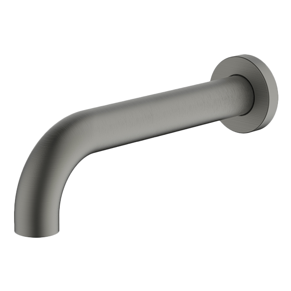 Gun Metal Lucia Curved Basin & Bath Spout 230mm