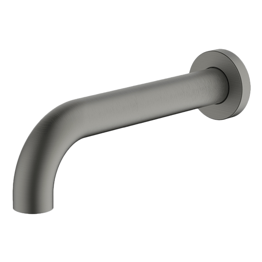 Gun Metal Lucia Curved Basin & Bath Spout 230mm