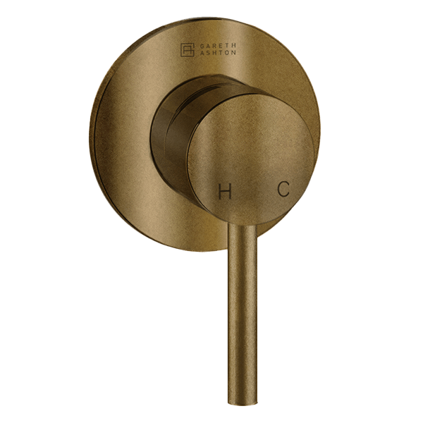 Aged Brass Lucia Complete Shower Mixer