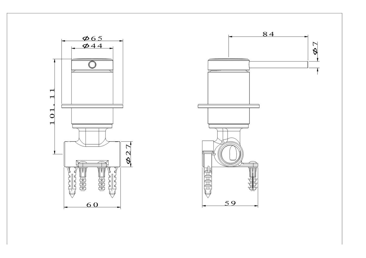 Chrome Poco Shower Mixer