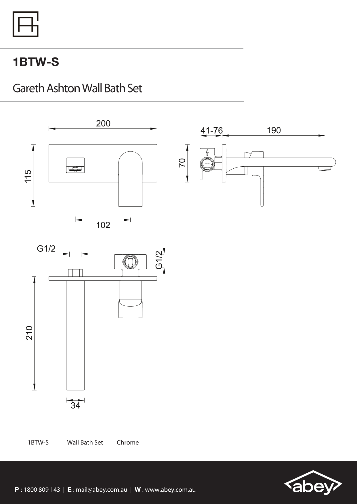 Brushed Nickel Park Avenue Wall Bath Set