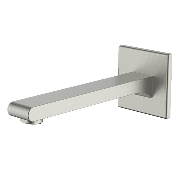 Brushed Nickel Park Avenue Basin Spout 2 Piece 210mm