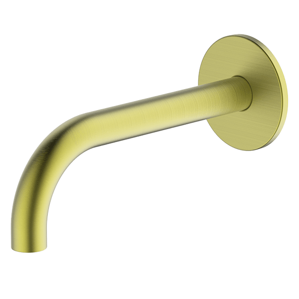 Brushed Brass Poco Basin Spout 165mm