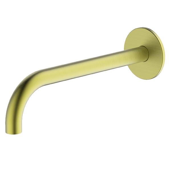 Brushed Brass Poco Basin Spout 220mm