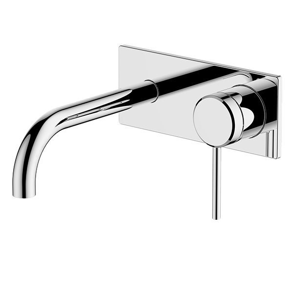 Chrome Poco Wall Basin / Bathet Set 165mm