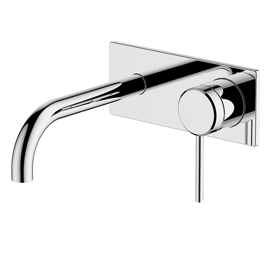Chrome Poco Wall Basin / Bathet Set 165mm