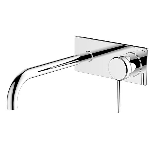 Chrome Poco Wall Basin / Bath Set 220mm