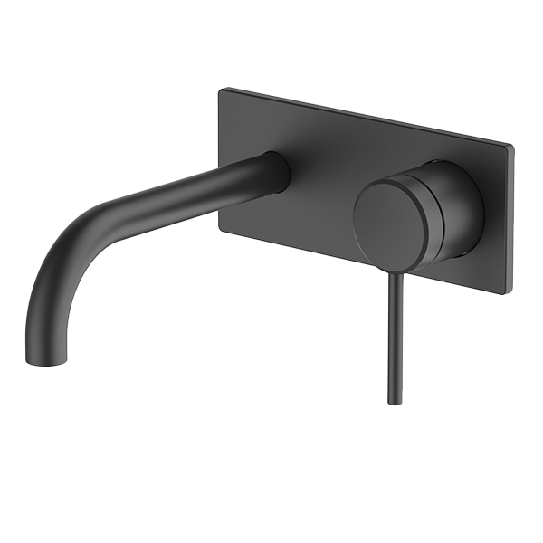 Black Poco Wall Basin / Bathet Set 165mm