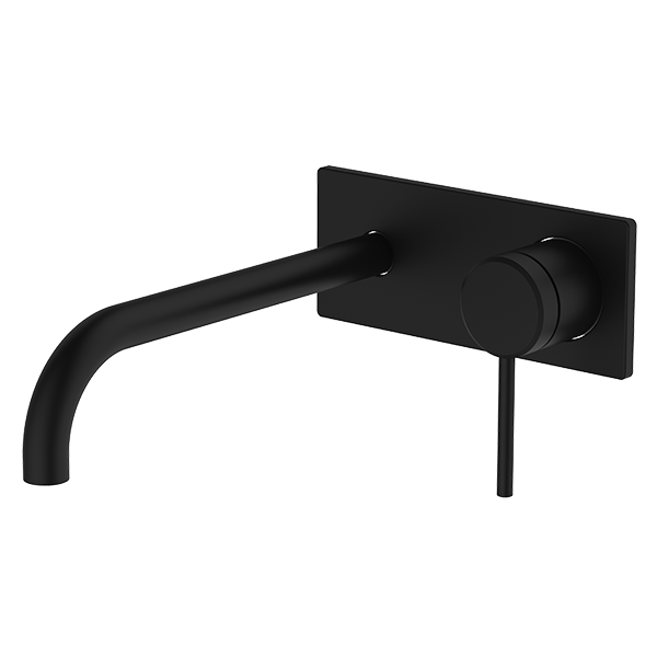 Black Poco Wall Basin / Bath Set 220mm