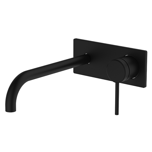 Black Poco Wall Basin / Bath Set 220mm