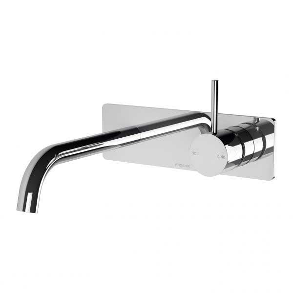 Vivid Slimline Up Basin / Bath Wall Mixer Set