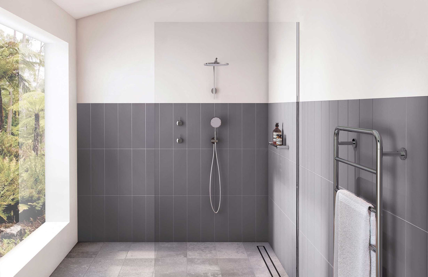 NX Iko Shower Arm & Rose