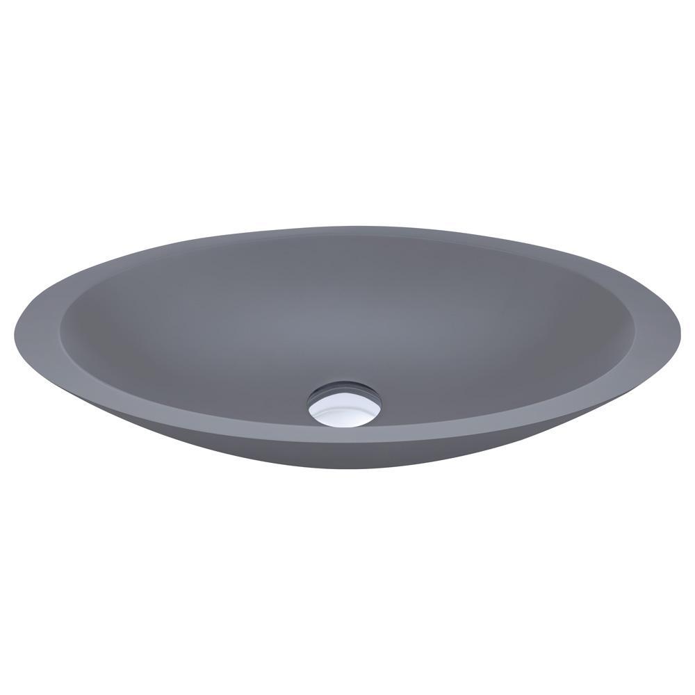 BAHAMA Matte Grey Solid Surface Basin