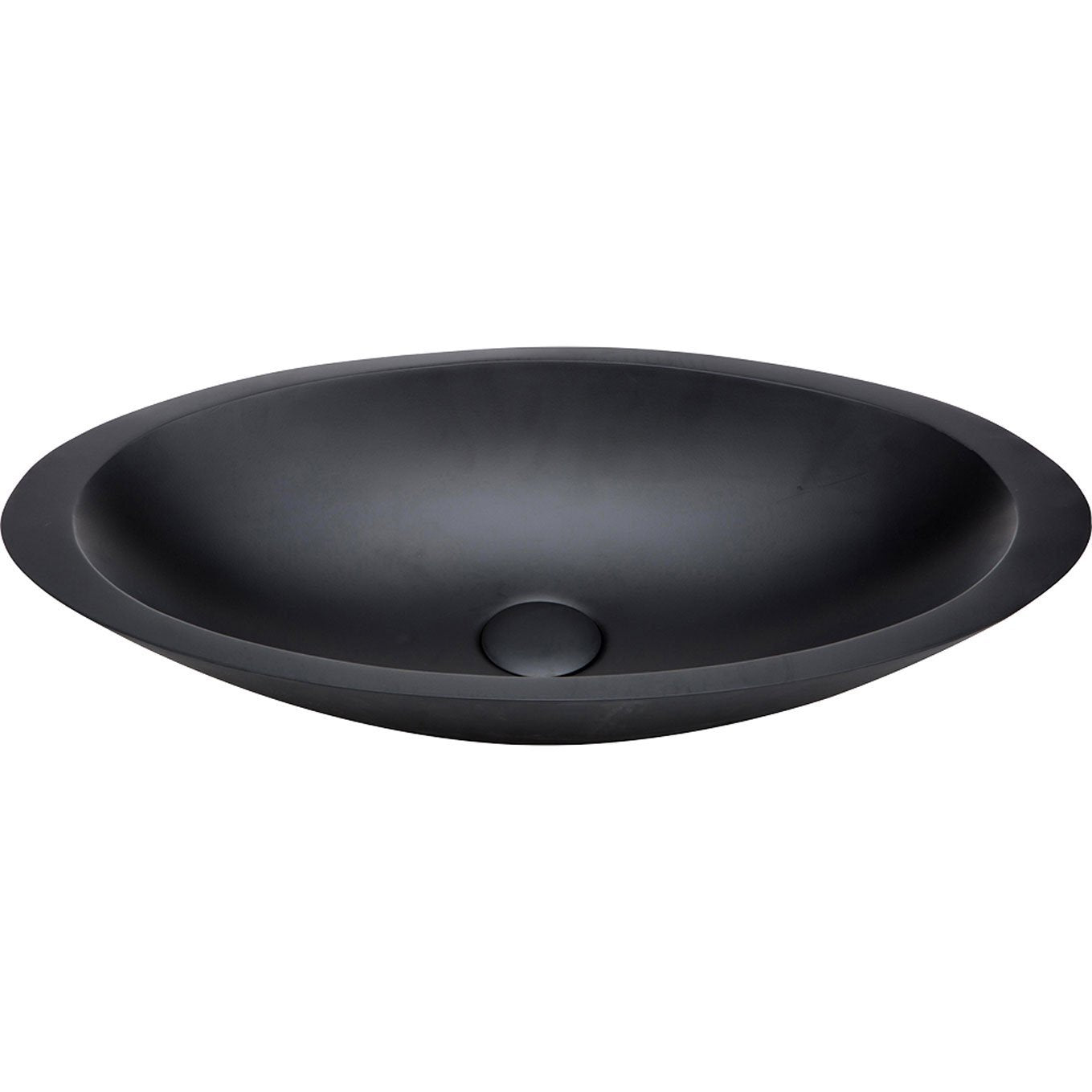 BAHAMA Matte Black Solid Surface Basin