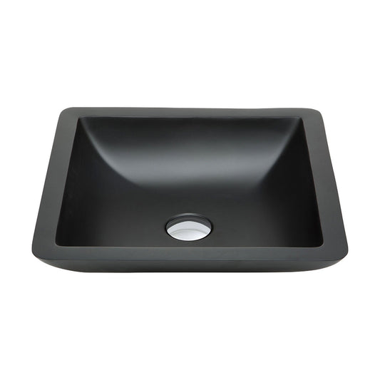 CLASSIQUE, 420, Matte Black, Solid Surface Basin