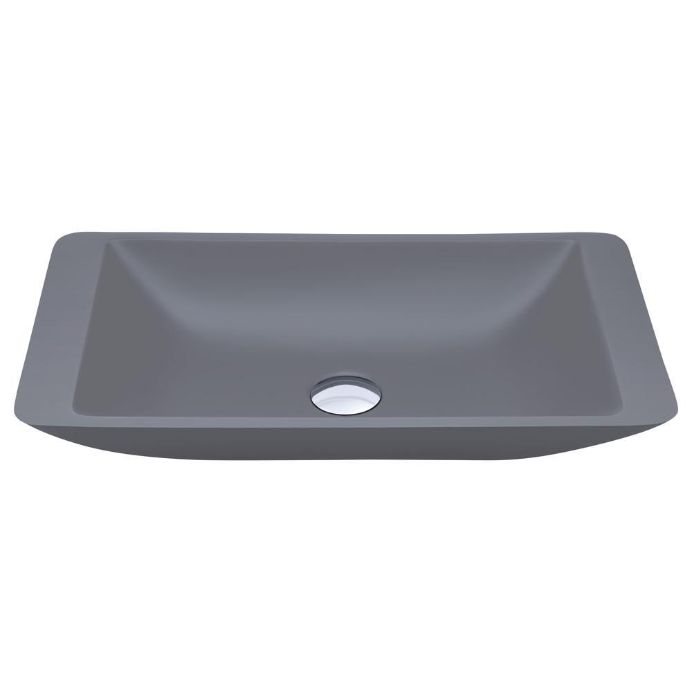 CLASSIQUE, 600, Matte Grey, Solid Surface Basin