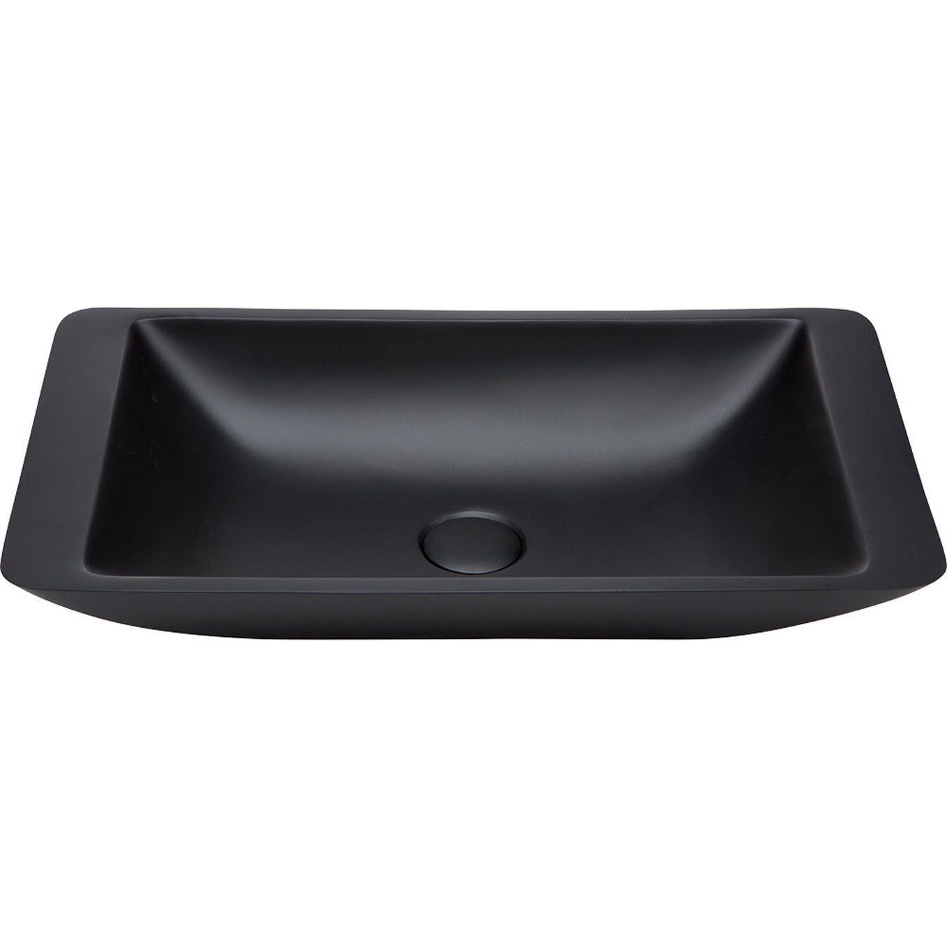 CLASSIQUE, 600, Matte Black, Solid Surface Basin