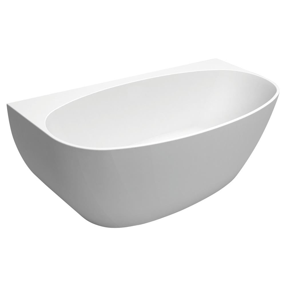 KEETO Back-To-Wall Acrylic Bath