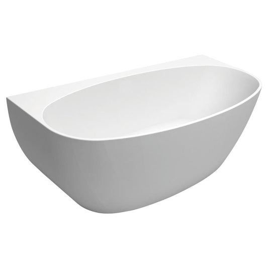 KEETO Back-To-Wall Acrylic Bath