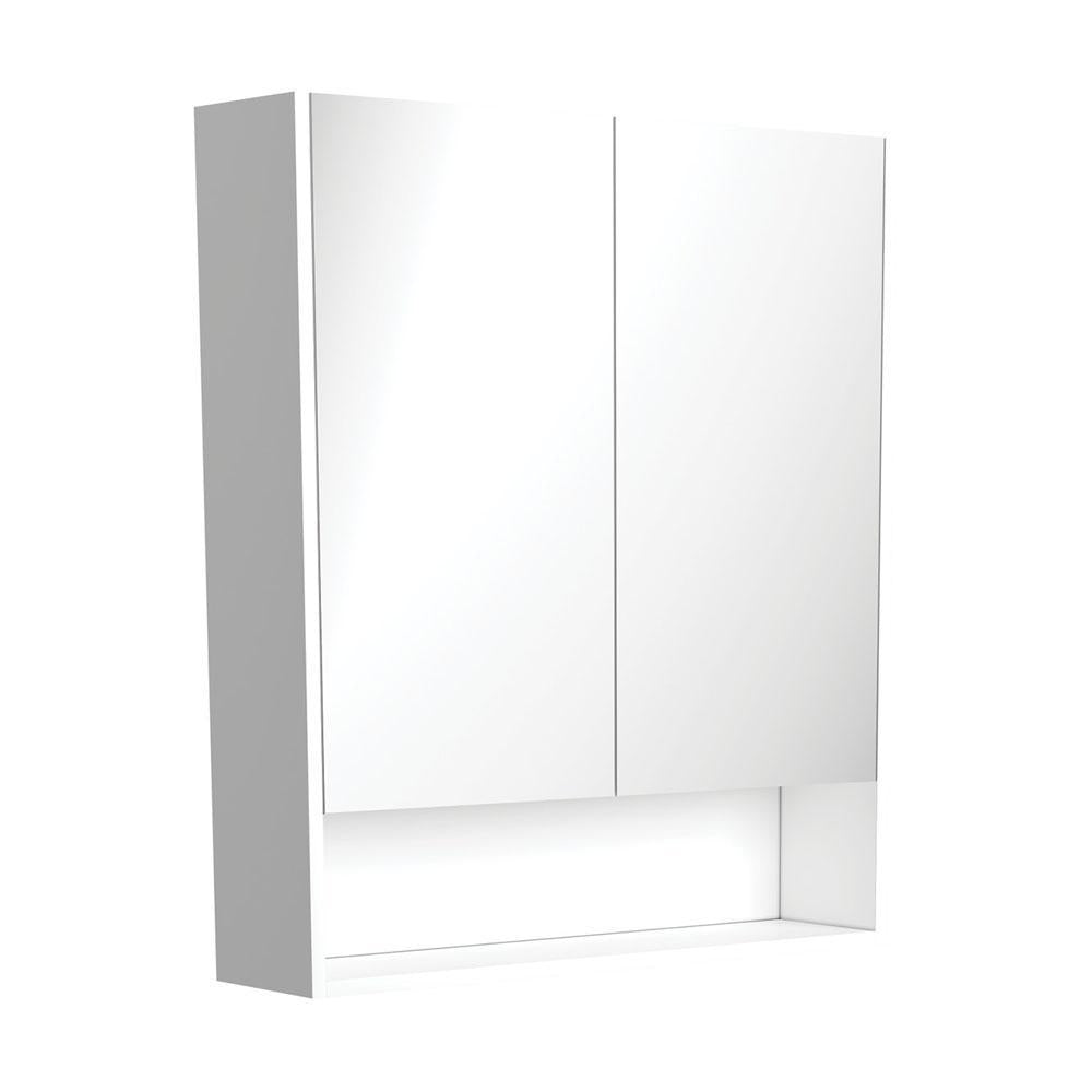 750, Undershelf Mirror Cabinet, Matte White