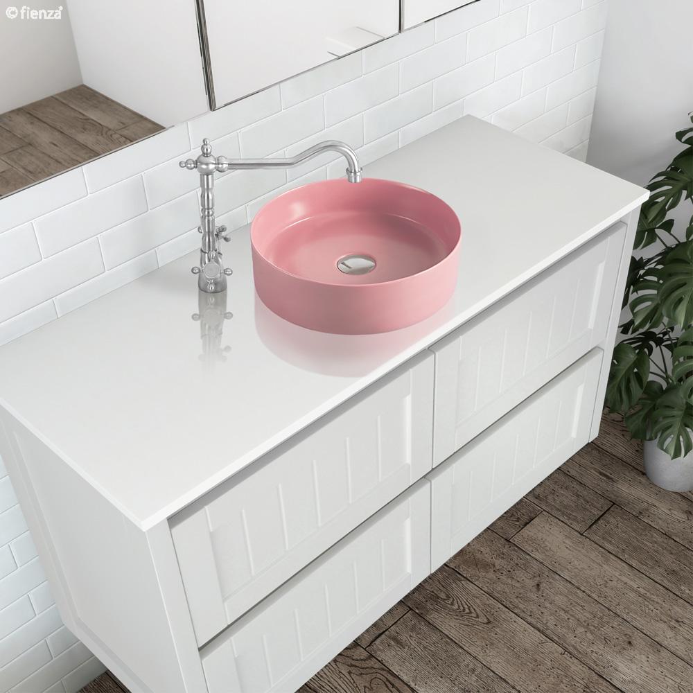 REBA Matte Pink Above Counter Basin