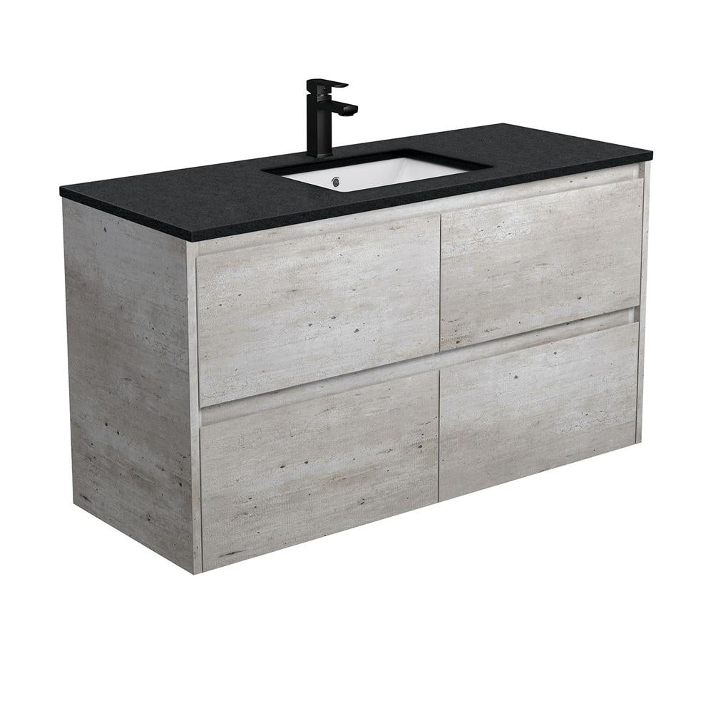 Sarah Black, Undermount Amato 1200, Industrial Vanity, Wall-Hung
