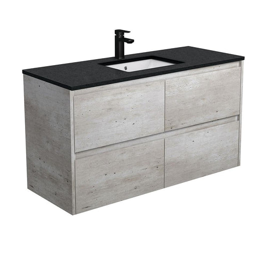 Sarah Black, Undermount Amato 1200, Industrial Vanity, Wall-Hung