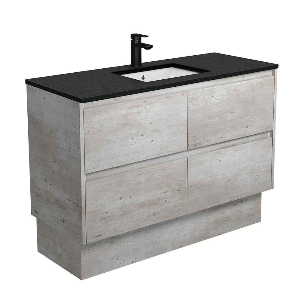 Sarah Black, Undermount Amato 1200, Industrial Vanity on Kick