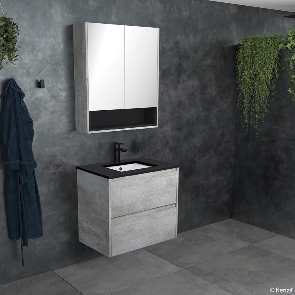 Sarah Black, Undermount Amato 750, Industrial Vanity, Wall-Hung