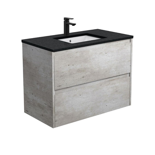 Sarah Black, Undermount Amato 900, Industrial Vanity, Wall-Hung