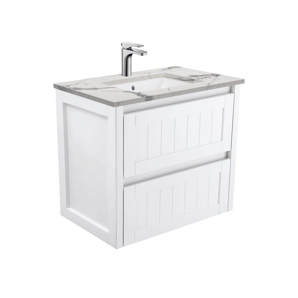 SARAH, Calacatta Marble 750, + Hampton Wall-Hung