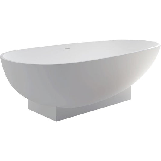 LAGOONA, Matte White, Stone Bath