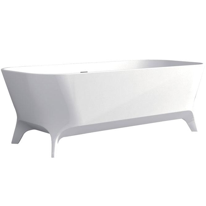HAMPTON, Matte White, Stone Bath