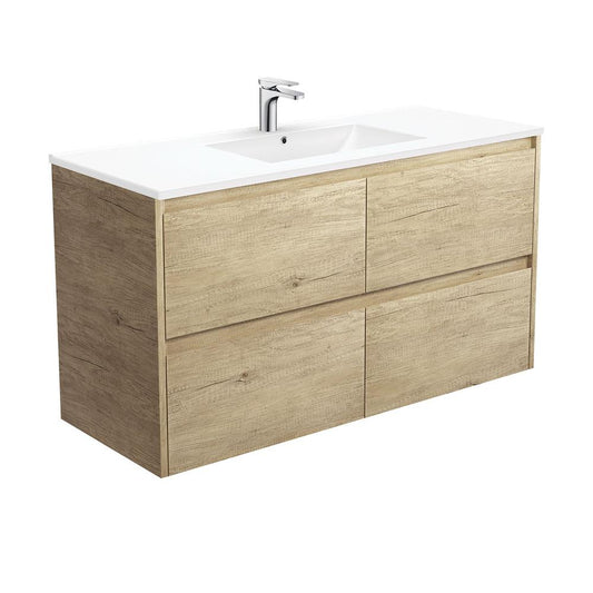 Dolce Amato 1200, Scandi Oak Vanity, Wall-Hung