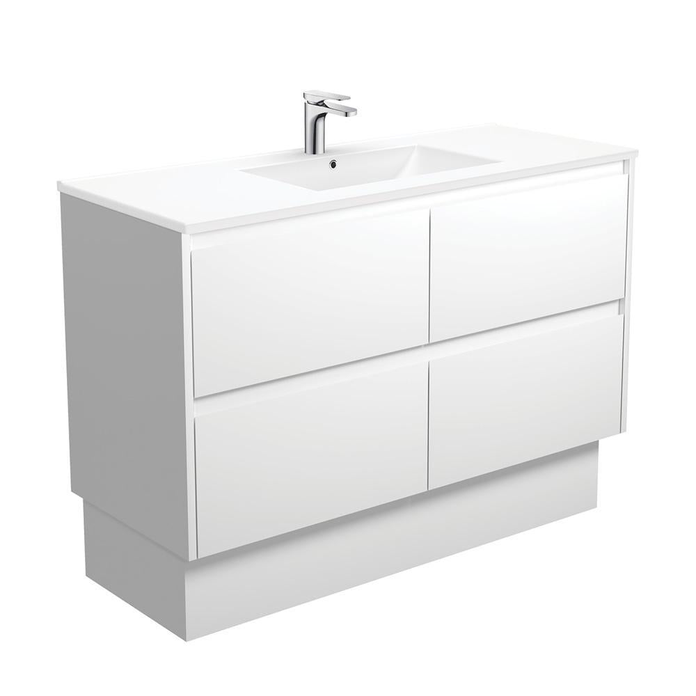 Dolce Amato 1200, Matte White, Vanity on Kick