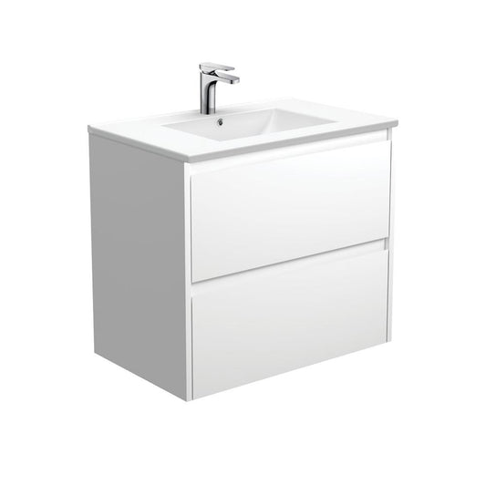 Dolce Amato 750, Matte White Vanity, Wall-Hung