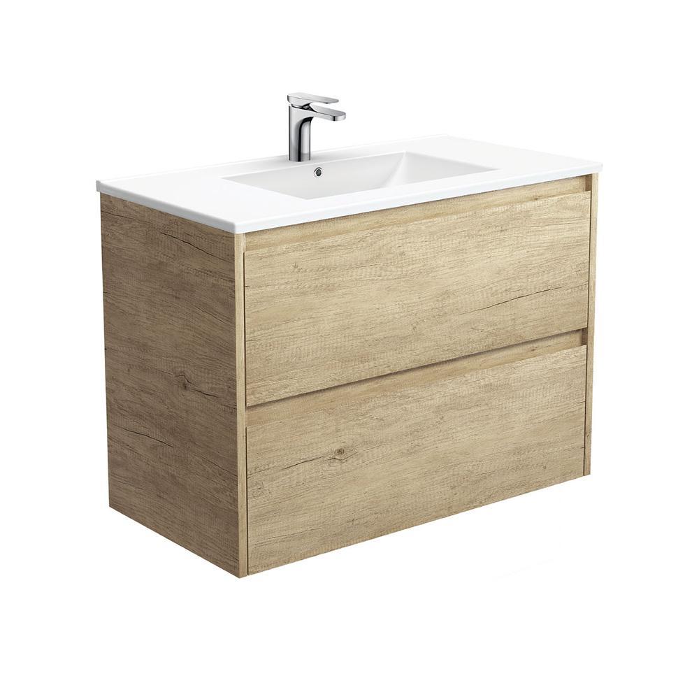 Dolce Amato, 900, Scandi Oak Vanity, Wall-Hung