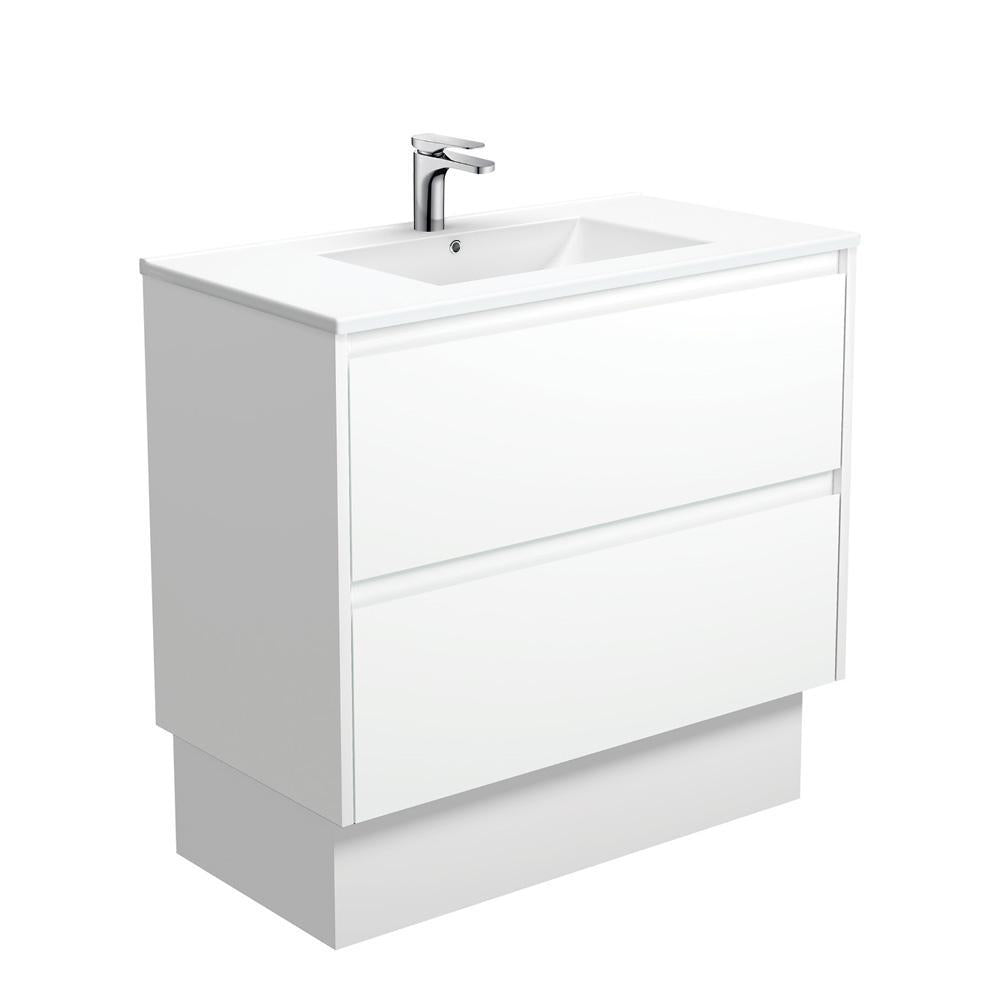 Dolce Amato 900, Matte White, Vanity on Kick